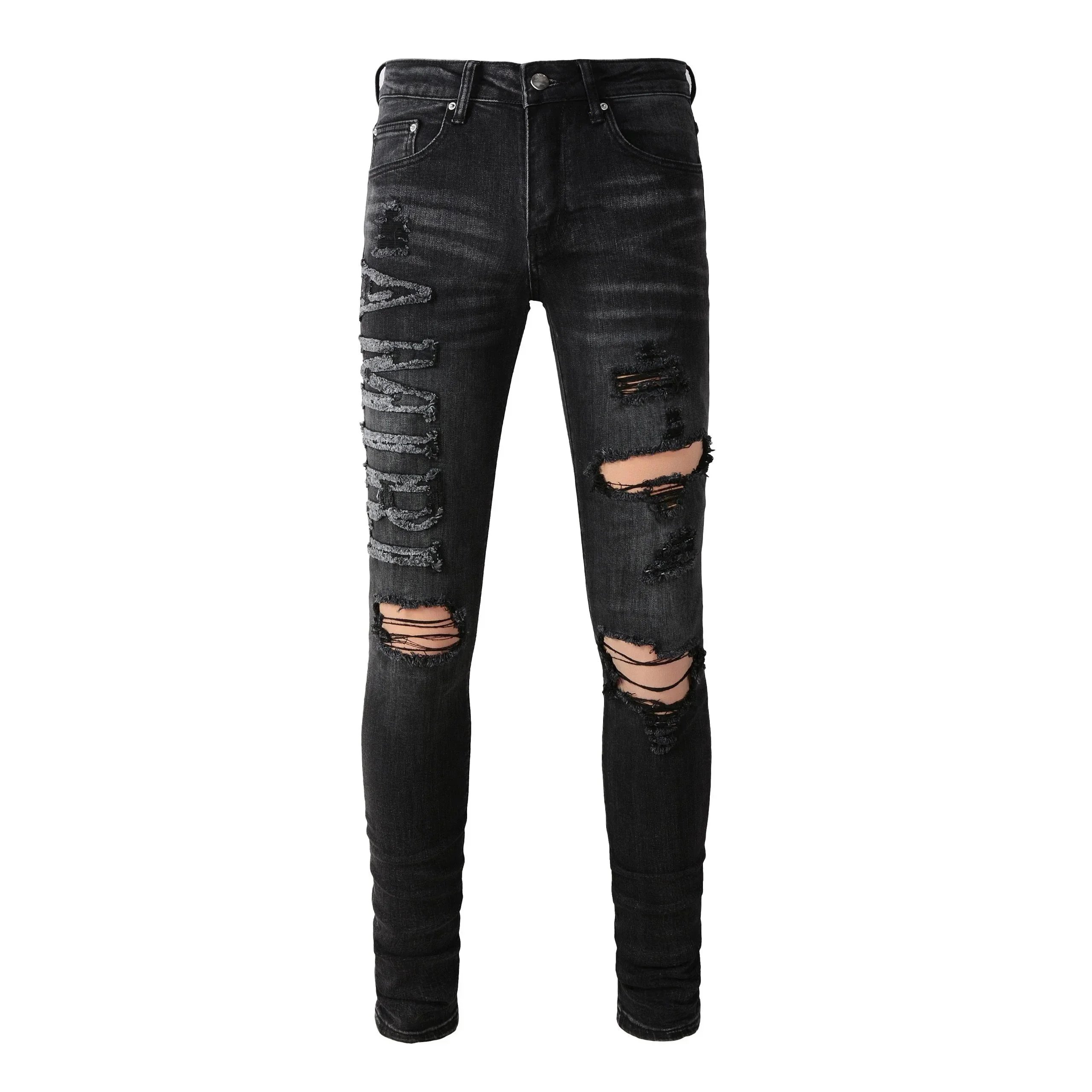 Amiri Distressed Pants：Hotsale